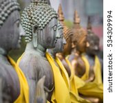 Small photo of Buddha Statues in Seema Malaka Temple, Colombo, Sri Lanka