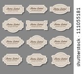 vintage labels | Shutterstock .eps vector #111055181