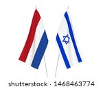 national fabric flags of israel ... | Shutterstock . vector #1468463774