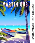 Martinique Travel Poster....