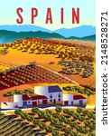 Spain Rural Landscape With...