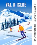 Val D'isere Travel Poster....