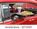 Car Hop Food And Antique Car