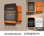 rounded business card | Shutterstock .eps vector #249089074