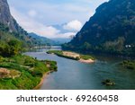 Nong Khiaw River  Northern Of...