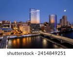Small photo of Grand Rapids, Michigan, USA - July 27, 2023: Downtown Grand Rapids is second largest metropolitan area in entire Michigan state.
