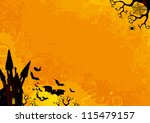 halloween background. vector... | Shutterstock .eps vector #115479157