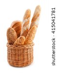 Fresh Bread In A Basket On A...