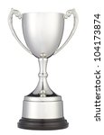 A Silver Trophy Cup Isolated On ...