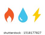 gas water electricity icons.... | Shutterstock .eps vector #1518177827