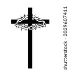 Cross and Thorns vector clipart image - Free stock photo - Public ...