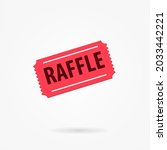 raffle ticket icon. clipart... | Shutterstock .eps vector #2033442221