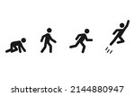 crawl walk run fly pictogram... | Shutterstock .eps vector #2144880947