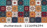 talavera pattern.  indian... | Shutterstock .eps vector #1116496394