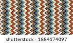 ikat border. geometric folk... | Shutterstock .eps vector #1884174097