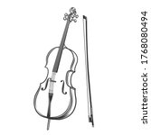 Cello Outline Icon. Violoncello ...