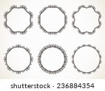 ornamental calligraphic round... | Shutterstock .eps vector #236884354
