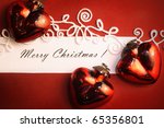 christmas frame for greeting... | Shutterstock . vector #65356801