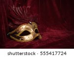 Golden Venetian Carnival Mask...
