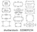 swirl frames | Shutterstock .eps vector #320809154
