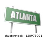 Road sign Atlanta