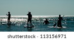 Stand Up Paddle Group On The...