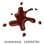 Chocolate Spot Isolated On...