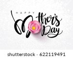 happy mother's day calligraphy... | Shutterstock .eps vector #622119491