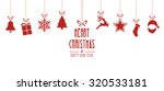 christmas elements hanging red... | Shutterstock .eps vector #320533181