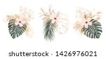 exotic tropical palm leaves and ... | Shutterstock .eps vector #1426976021