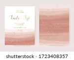 wedding invitation card design... | Shutterstock .eps vector #1723408357