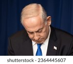 Small photo of New York, USA - September 20, 2023: Israeli Prime Minister Benjamin Netanyahu visits the United Nations in New York, NY.