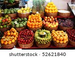 Colorful Fruit Stand In A Local ...