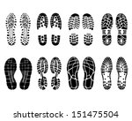 Various Shoe Prints  Vector...