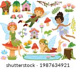 fairy clipart set. collection... | Shutterstock .eps vector #1987634921