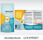 blue brochure template | Shutterstock .eps vector #119199007