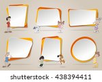 vector banners   backgrounds... | Shutterstock .eps vector #438394411