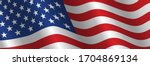 united states flag vector... | Shutterstock .eps vector #1704869134