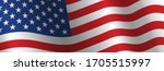 united states flag vector... | Shutterstock .eps vector #1705515997