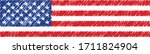 united states flag vector... | Shutterstock .eps vector #1711824904