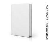 Blank Book Cover Over White...