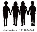 fashion children vestors | Shutterstock .eps vector #1114824044