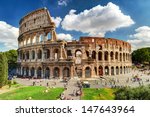 Colosseum In Rome  Italy....