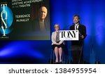 Small photo of New York, NY - April 30, 2019: Heather Hitchens and David Henry Hwang announce 2019 TONY Awards Nominations at New York Public Library for Performings Arts