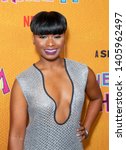Small photo of New York, NY - May 23, 2019: Chyna Layne wearing dress by Phillip Lim attends Netflix "She's Gotta Have It" Season 2 Premiere at Alamo Drafthouse