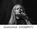 Small photo of New York, NY - June 2, 2022: Natalie Merchant performs with Jim Irsay band during Indianapolis Colts Owner Jim Irsay displays his world-renowned collection at Hammerstein Ballroom