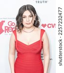 Small photo of Paulina Aelxis wearing dress by Herve Leger attends American Heart Association’s Go Red for Women show and concert at Jazz at Lincoln Center in New York on February 1, 2023