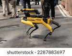 Small photo of Robotic device coined Digidog on display during NYPD announcement of deployment of innovative technologies on Times Square in New York on April 11, 2023