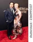 Small photo of Felix Cisneros III and Heather Hitchens attend American Theatre Wing annual gala at Cipriani 42nd street in New York on September 11, 2023