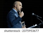 Small photo of Anti-Defamation League CEO Jonathan Greenblatt speaks during 2023 National Action Network (NAN) Triumph Awards at Jazz at Lincoln Center in New York on October 16, 2023